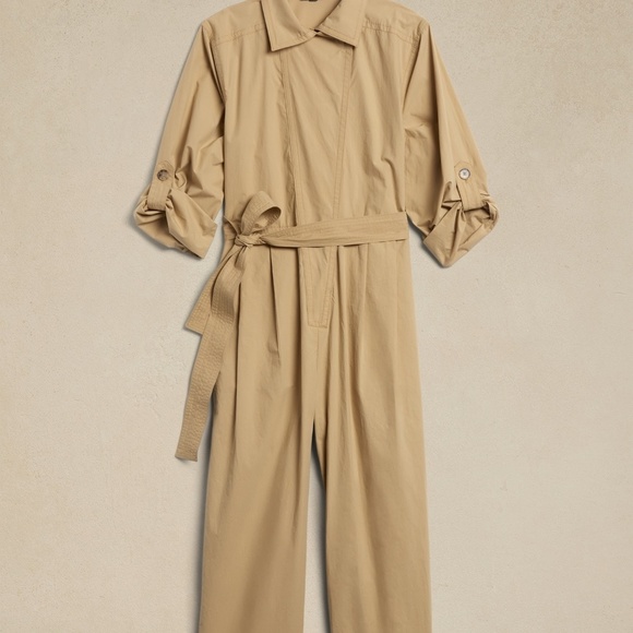 NWT Banana Republic Poplin Jumpsuit Gorgeous! - Picture 6 of 8